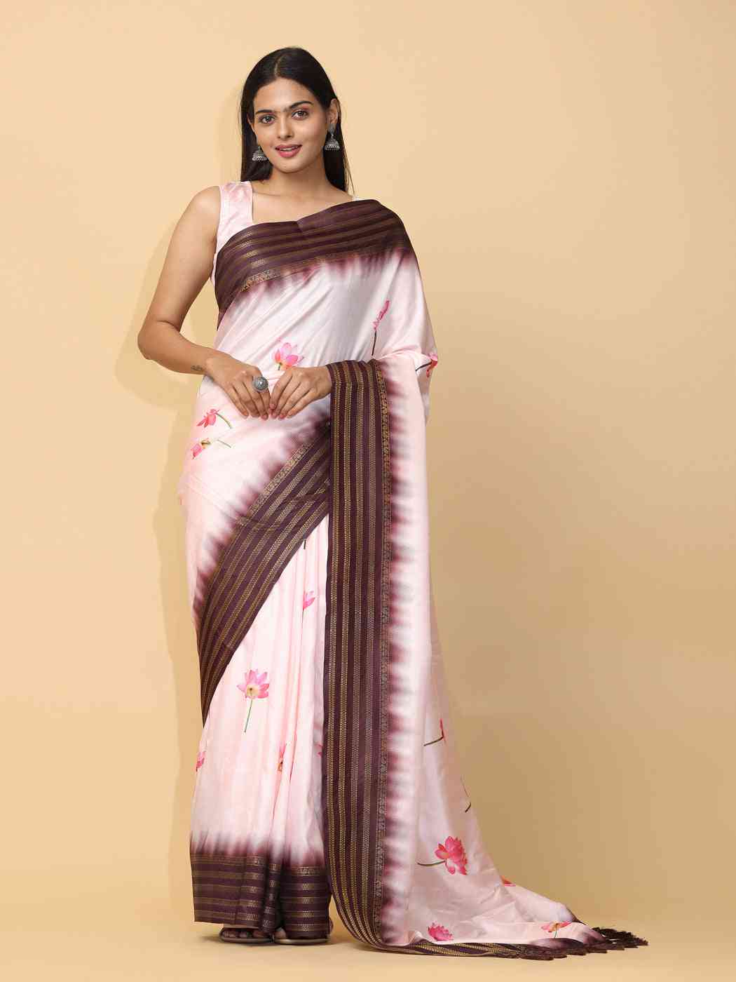 Soft Silk Pichwai Kalamkari Saree for Party Wear