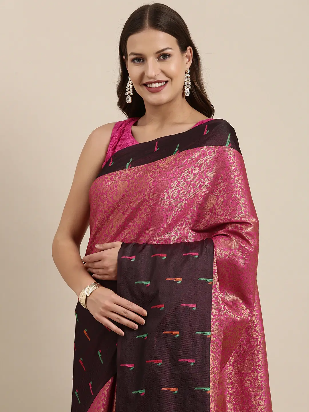 Kora Silk Banarasi Zari Weaving Saree