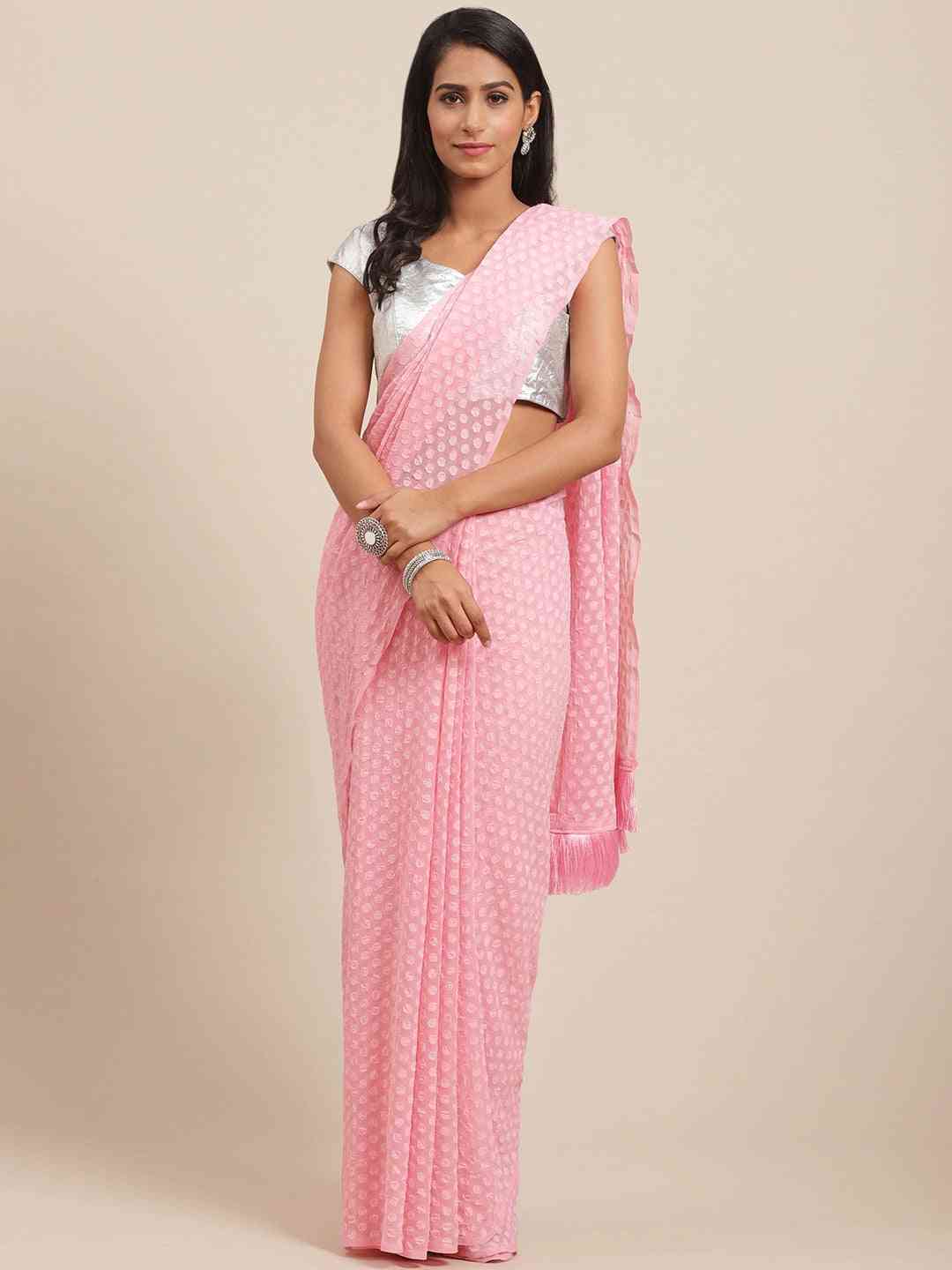 Pure Soft Georgette Geometric Print Party Wear Saree
