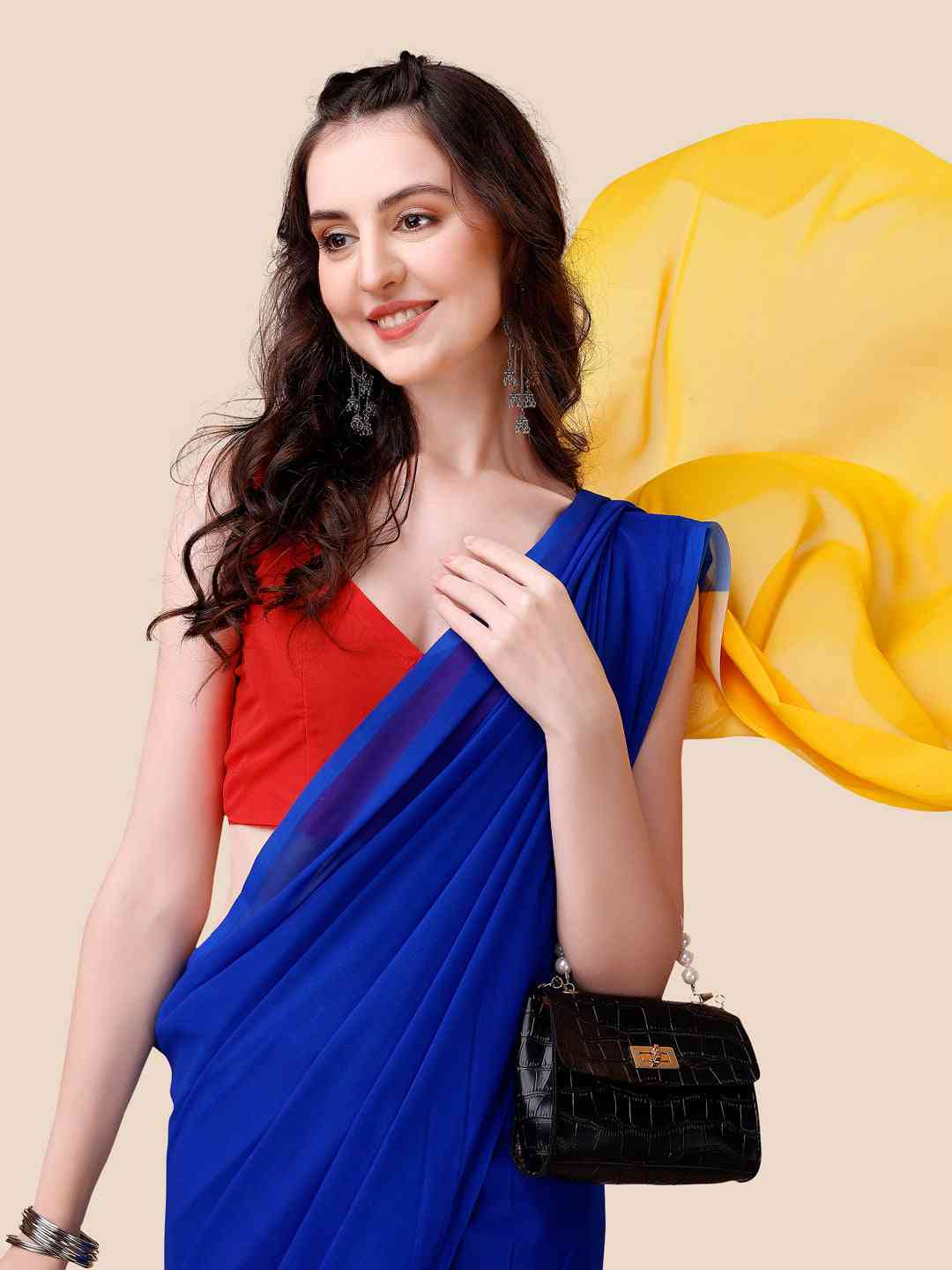 Soft Georgette Bollywood Ombre design Saree