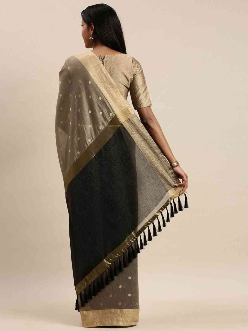 Banarasi Silk Saree With Woven Design And Zari Work