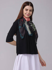 Artistic Botanical Scarf