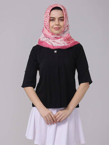Patchwork Scarf  In Pastel Pink