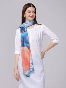 Vibrant Abstract Patterned Scarf