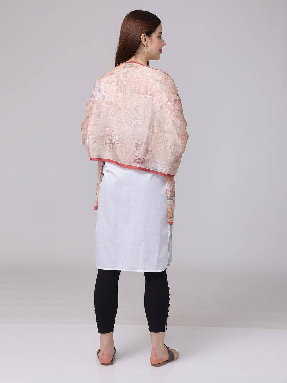 Blush Breeze Miniature Print Scarf