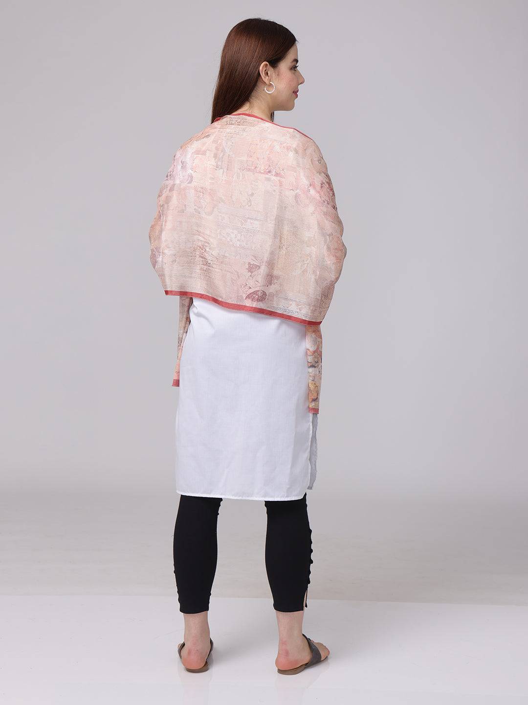 Blush Breeze Miniature Print Scarf