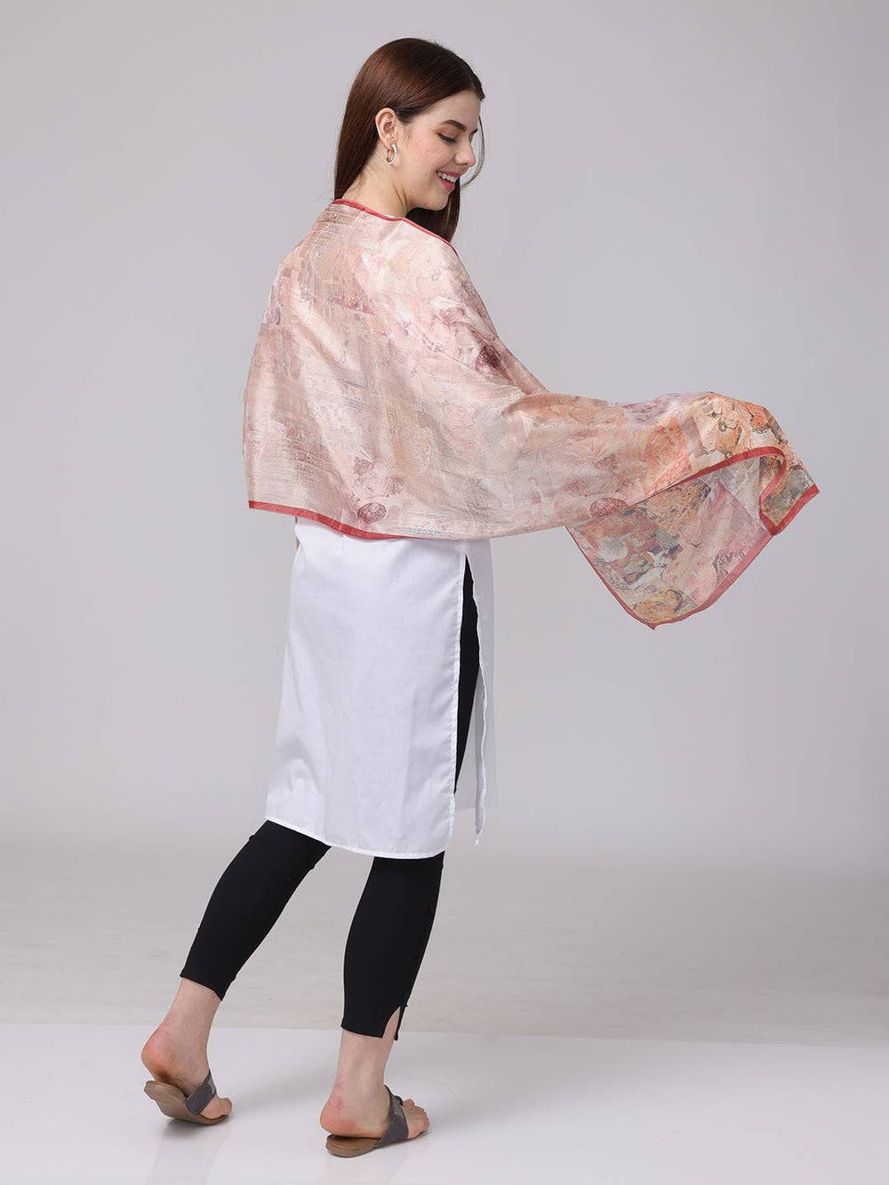 Blush Breeze Miniature Print Scarf