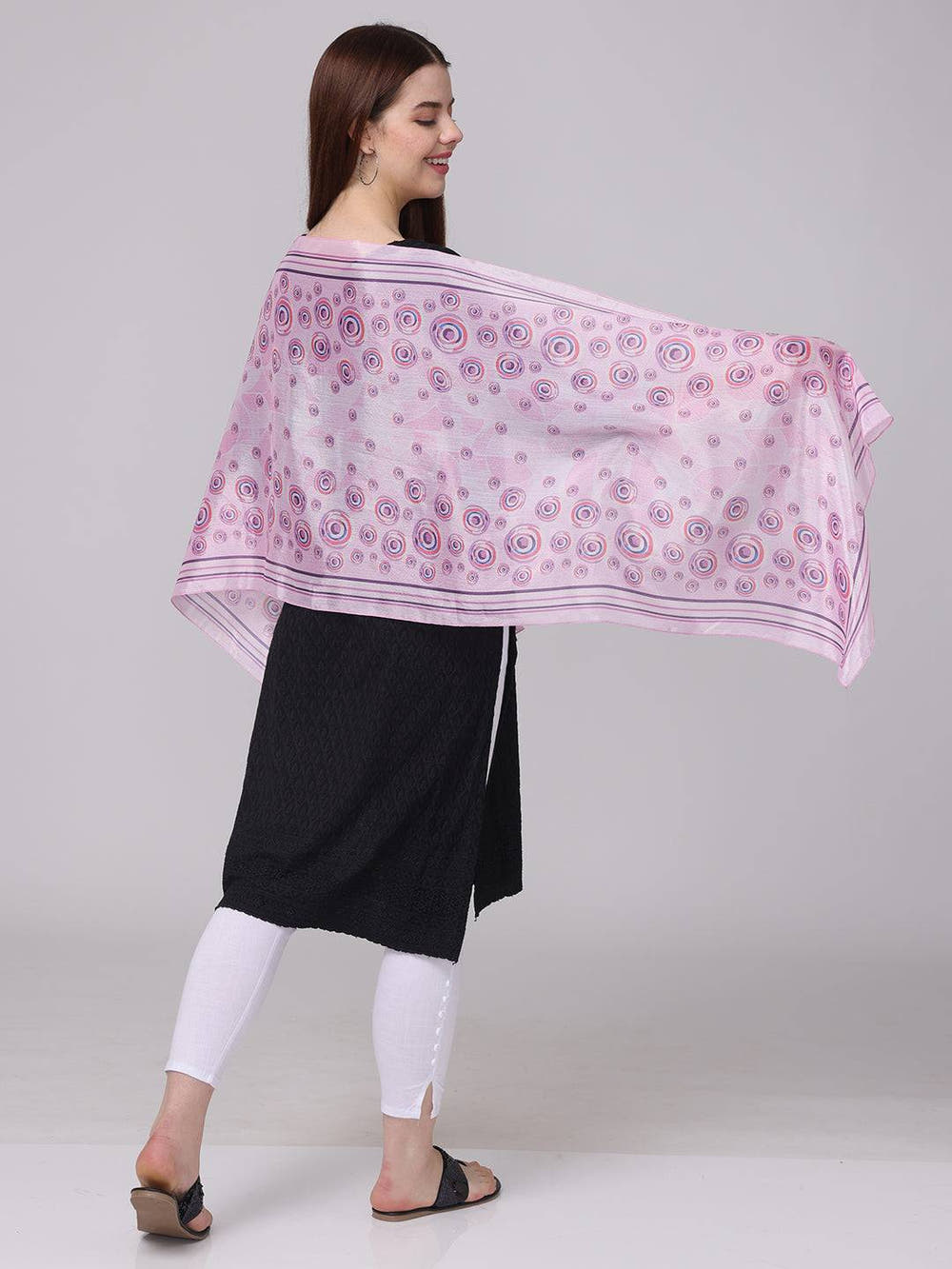 Vibrant Circular Printed Scarf