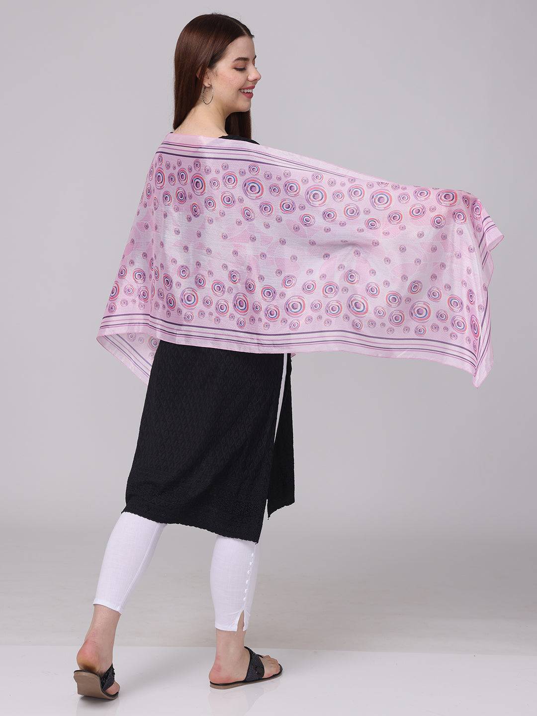 Vibrant Circular Printed Scarf