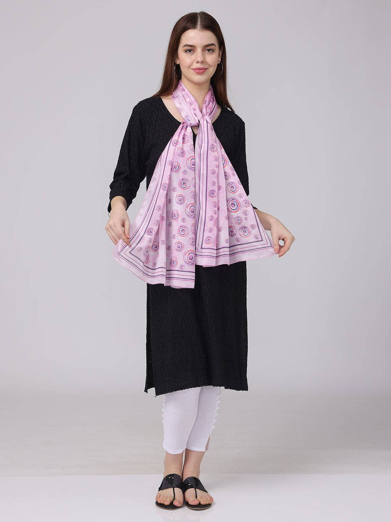 Vibrant Circular Printed Scarf