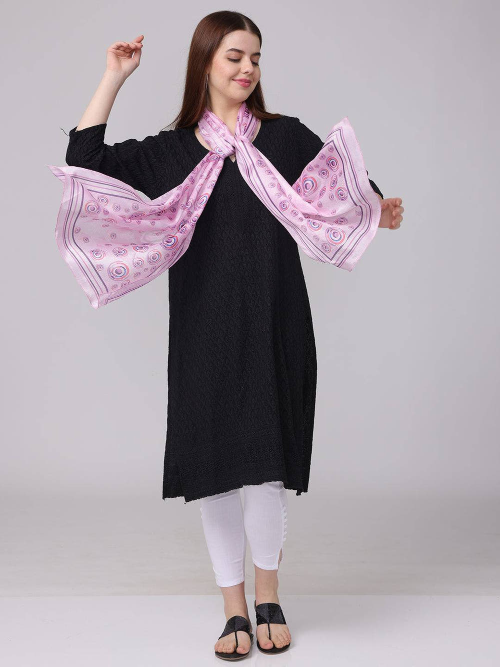Vibrant Circular Printed Scarf