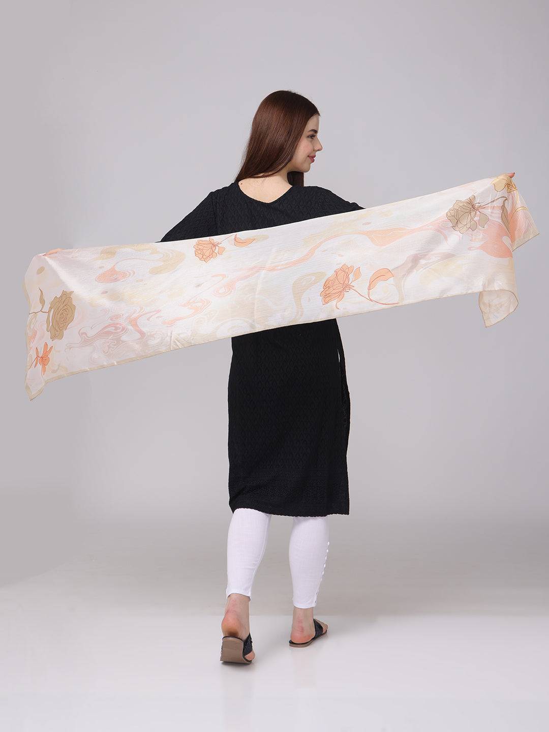 Floral Swirling Patterns Scarf