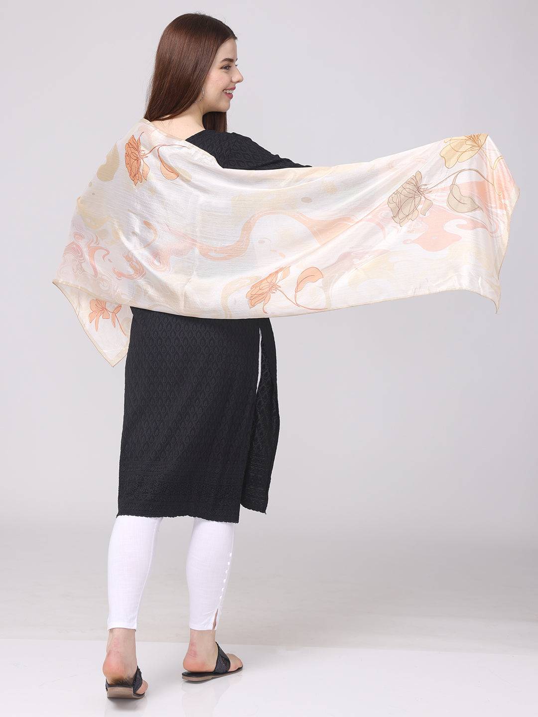 Floral Swirling Patterns Scarf