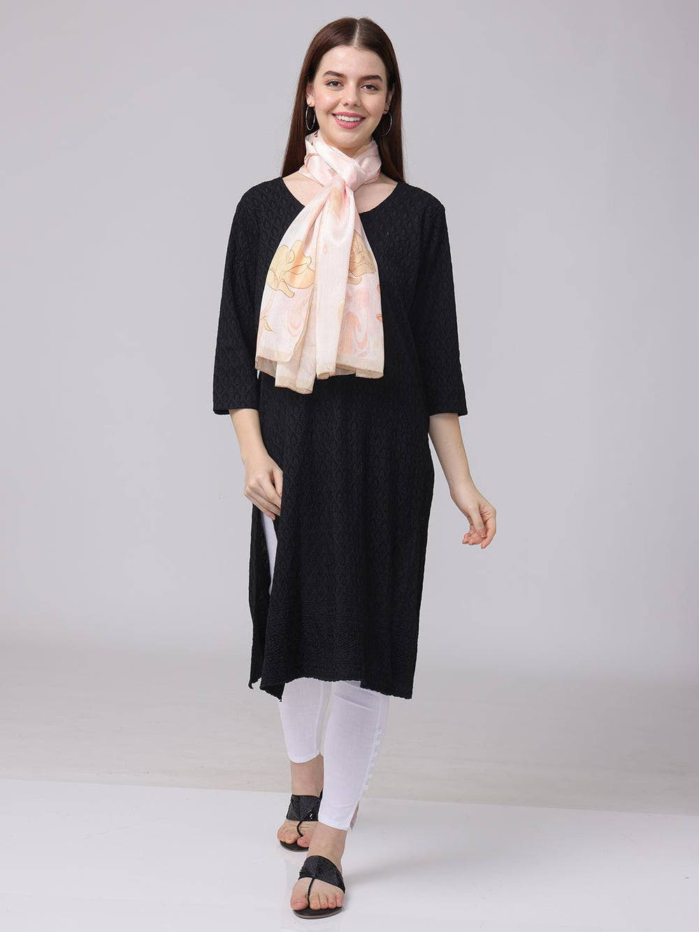Floral Swirling Patterns Scarf