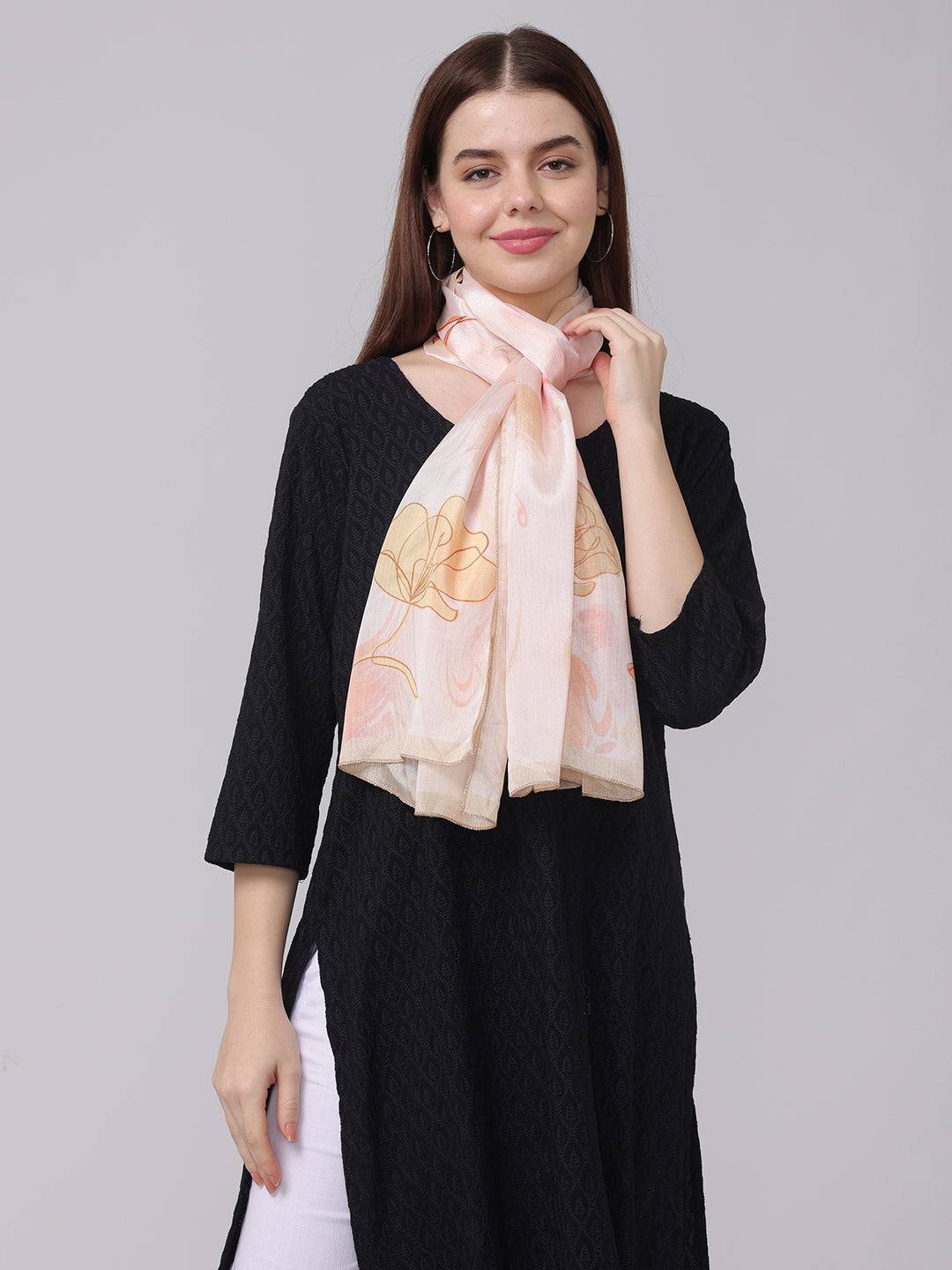 Floral Swirling Patterns Scarf