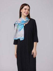 Vibrant Aqua Dream Scarf