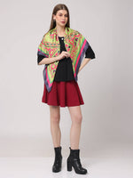 Neon Geometric Square Scarf