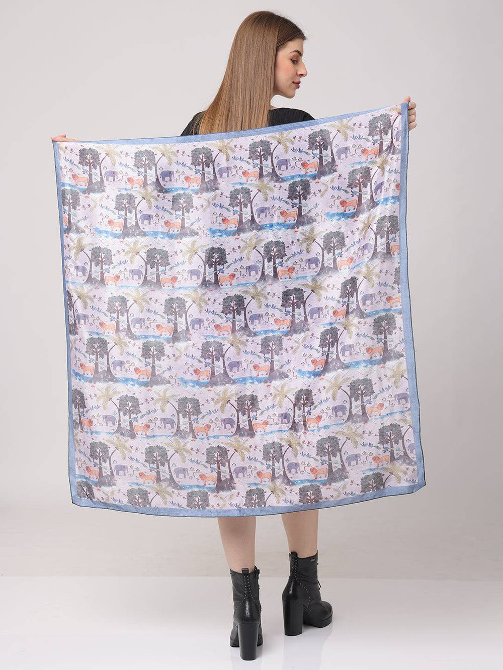 Animals Pastel Forest Scarf
