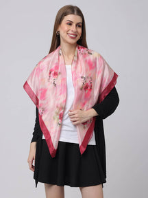 Dreamy Pink Floral Scarf