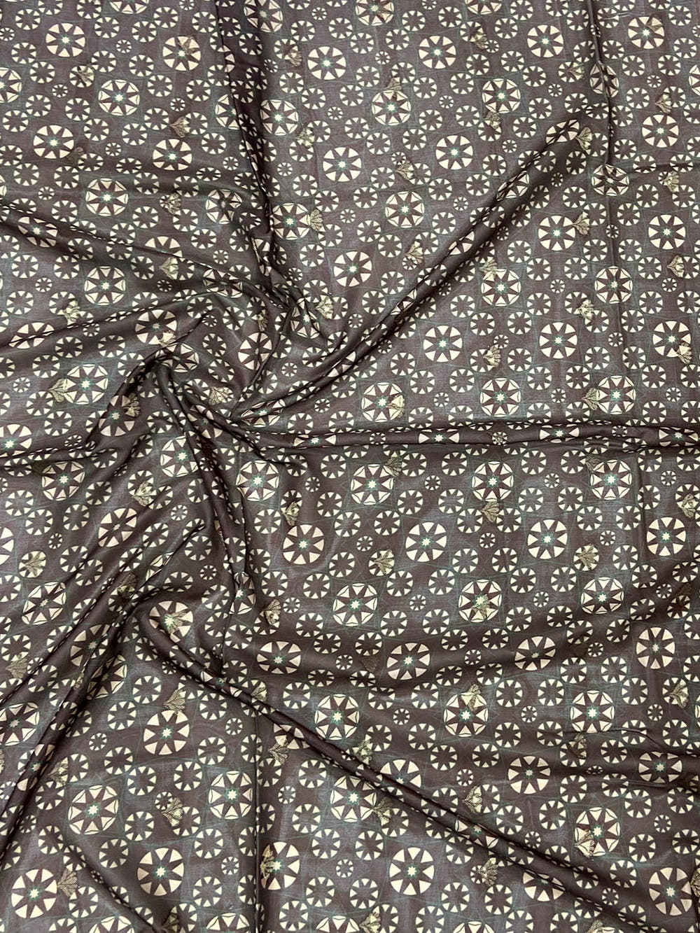 Rose Pink Kalamkari Ombre Crepe Silk Saree