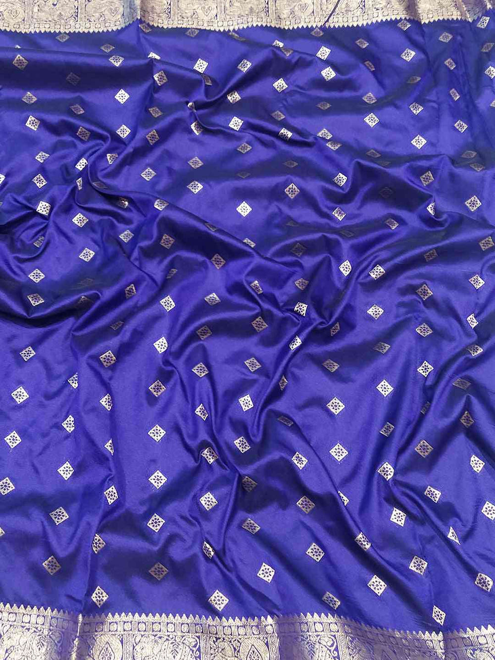 Purple Banarasi Silk Kanchi Zari Weaving Saree