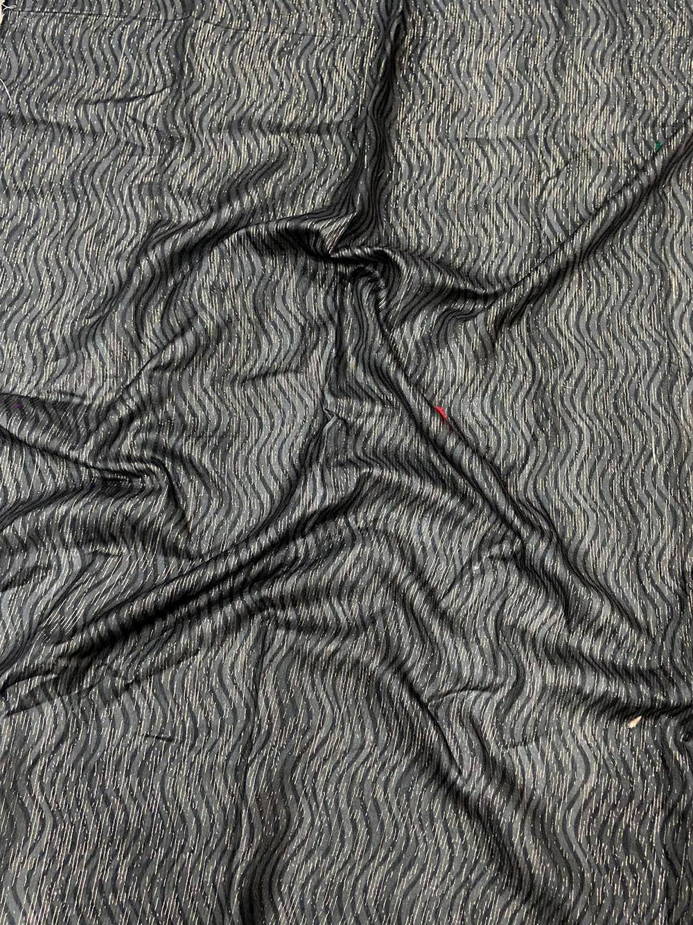Vibrant Geometric Printed Linen Saree