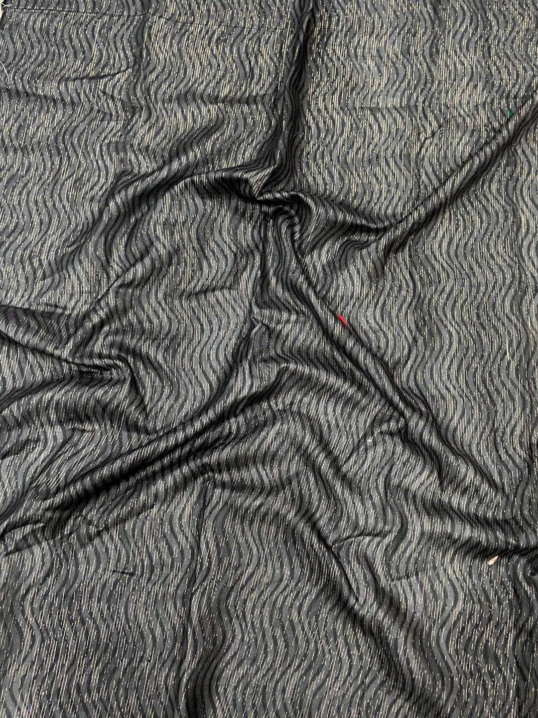 Vibrant Geometric Printed Linen Saree