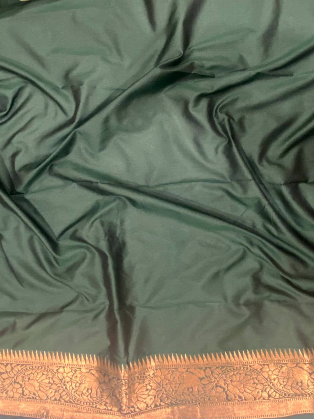 Green Kadi Minakari Banarasi Silk Saree