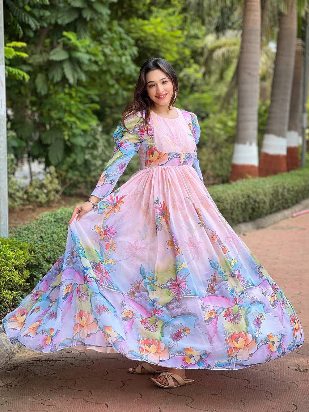Sultry Floral Print Dress