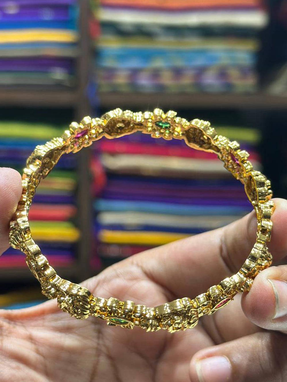 Antique  Gold  Heritage  Bangle