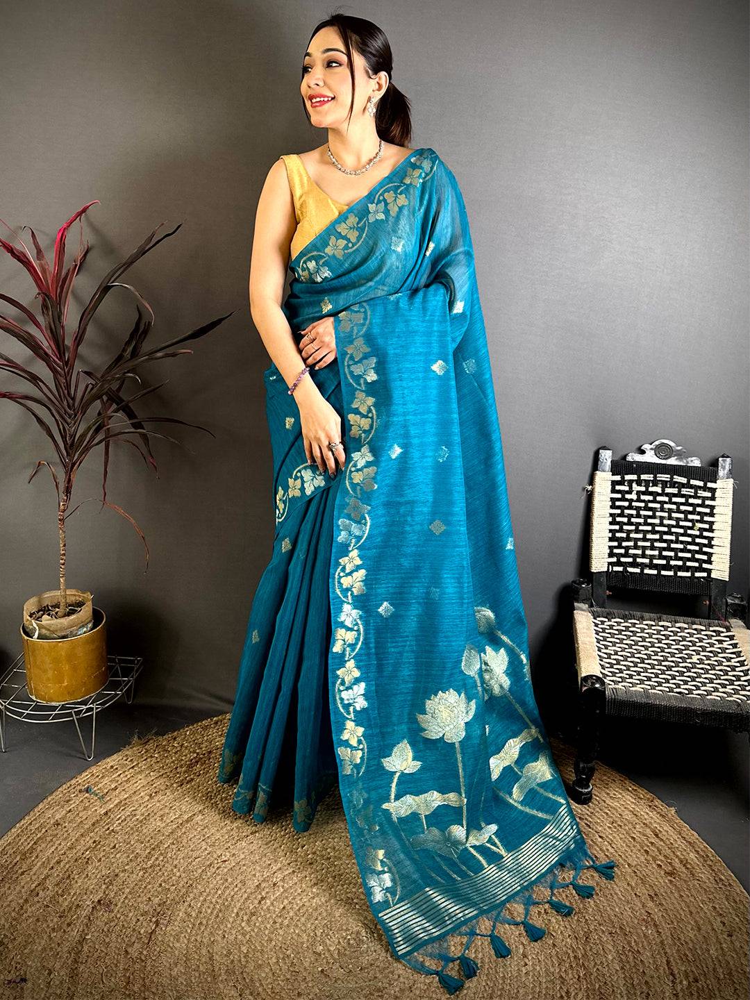 Rama Sona Chandi  Munga  Saree