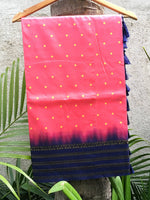 Pichwai Print Pink Silk Saree
