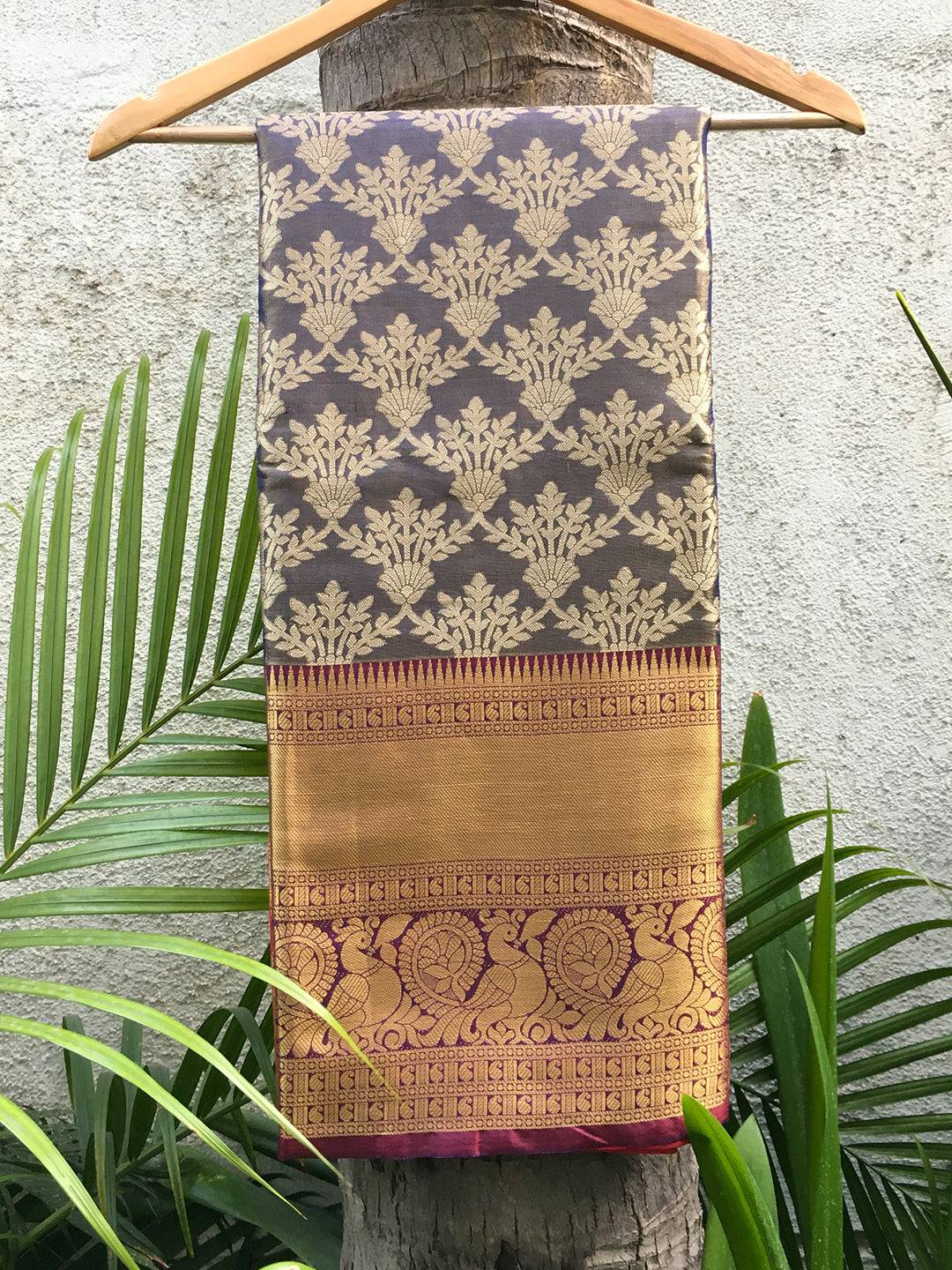 Stylish One Gram Gold Tissue Kanjivaram Soft Silk Saree