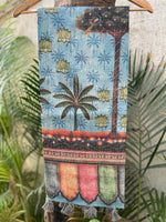 Grey Kota Doriya Silk Saree With Floral Print