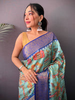 Elegant Banarasi Kovai Rettapet Border Saree