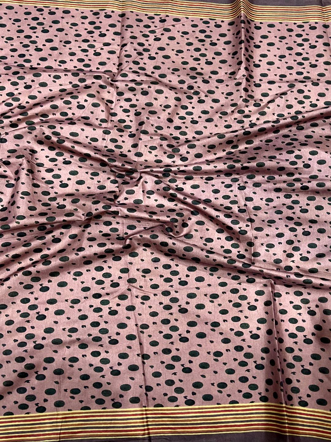 Mauve Soft Dola Silk Printed Saree