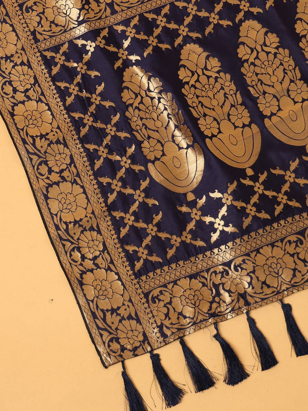 Trendy Silk Blend Woven Design Dupatta