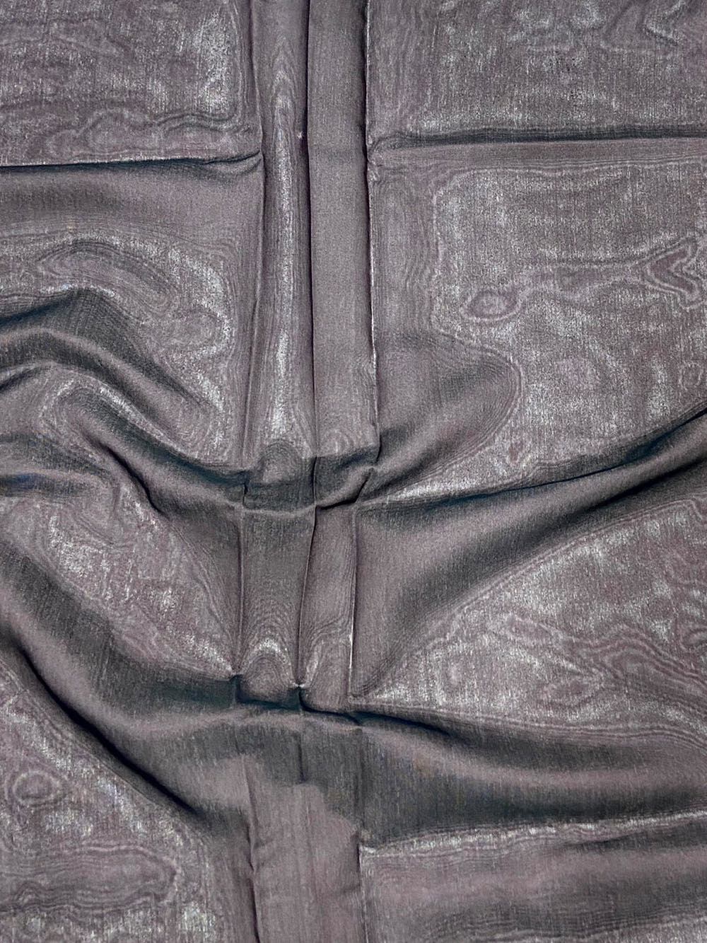 Off White Digital Kalamkari Printed Tussar Silk Saree