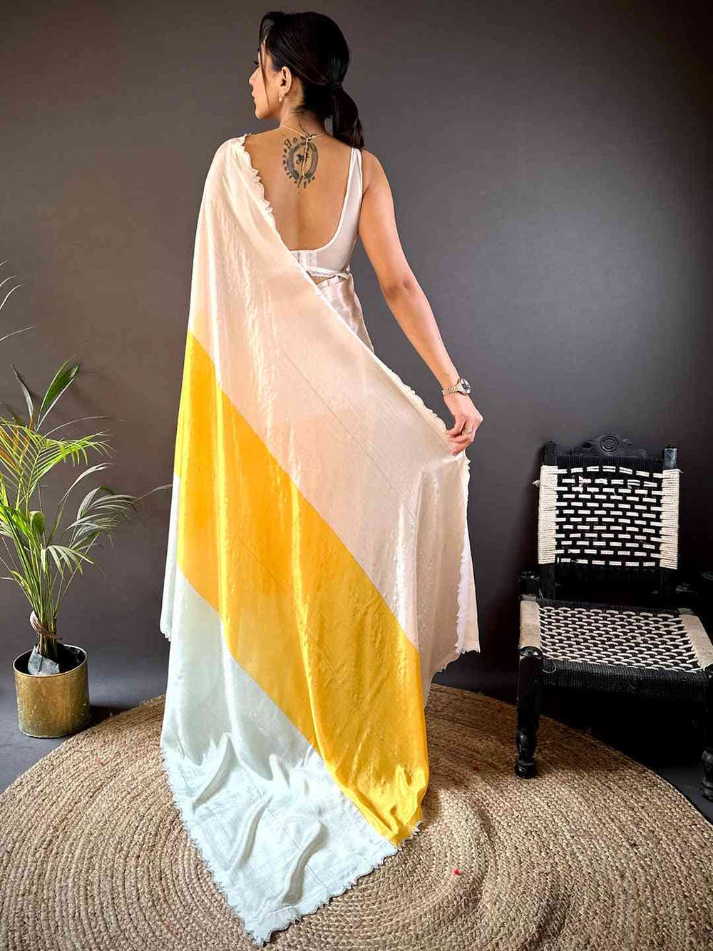 Radiance Chiffon Stone Work Saree