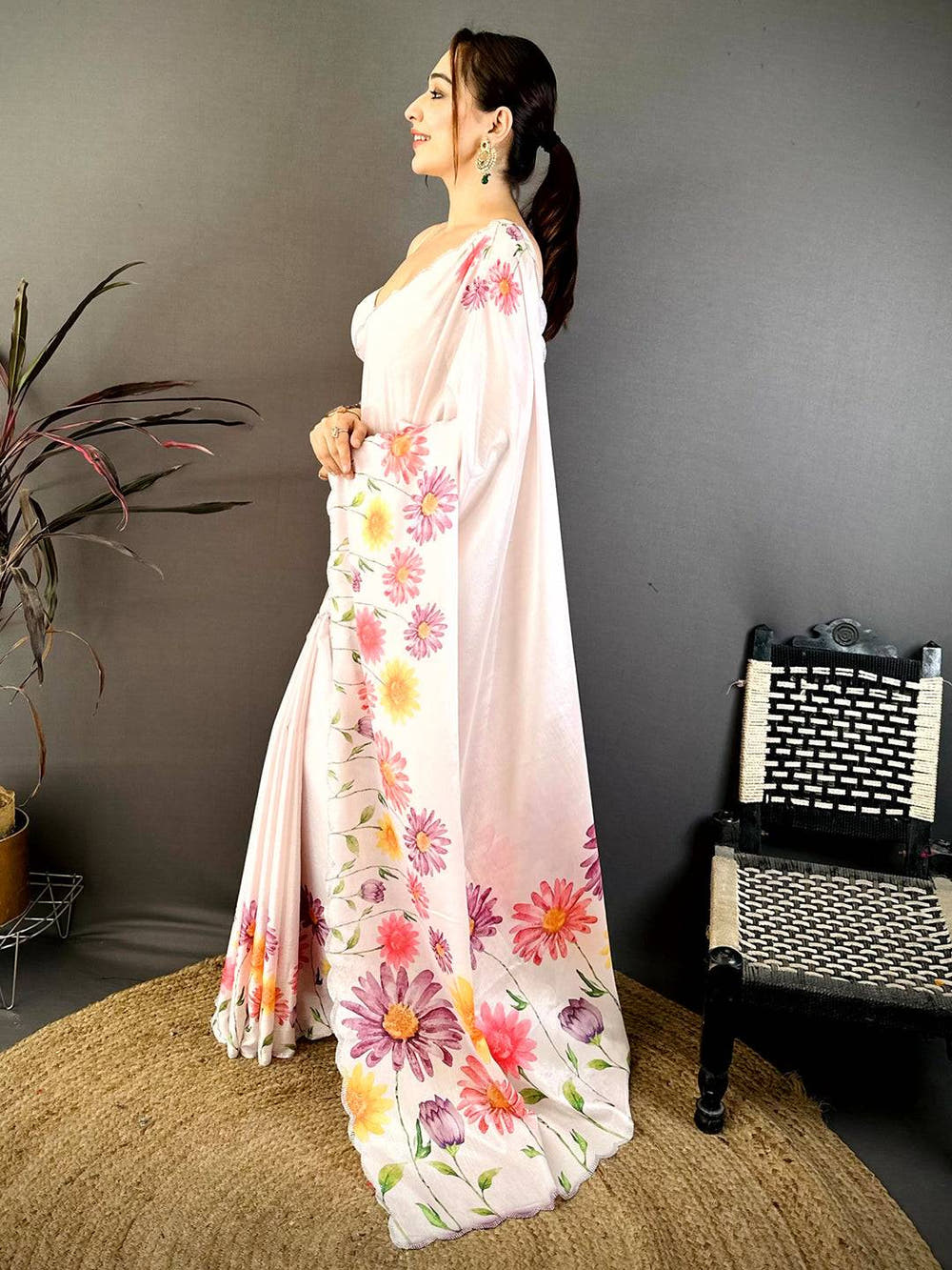Heritage Soft Chiffon Stone Work Saree