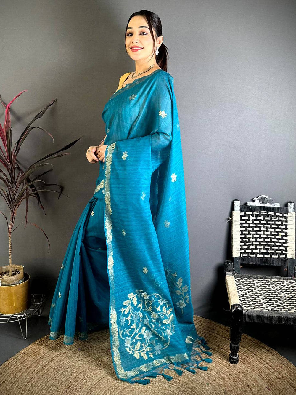 Rama Sona Chandi Muga Cotton Saree