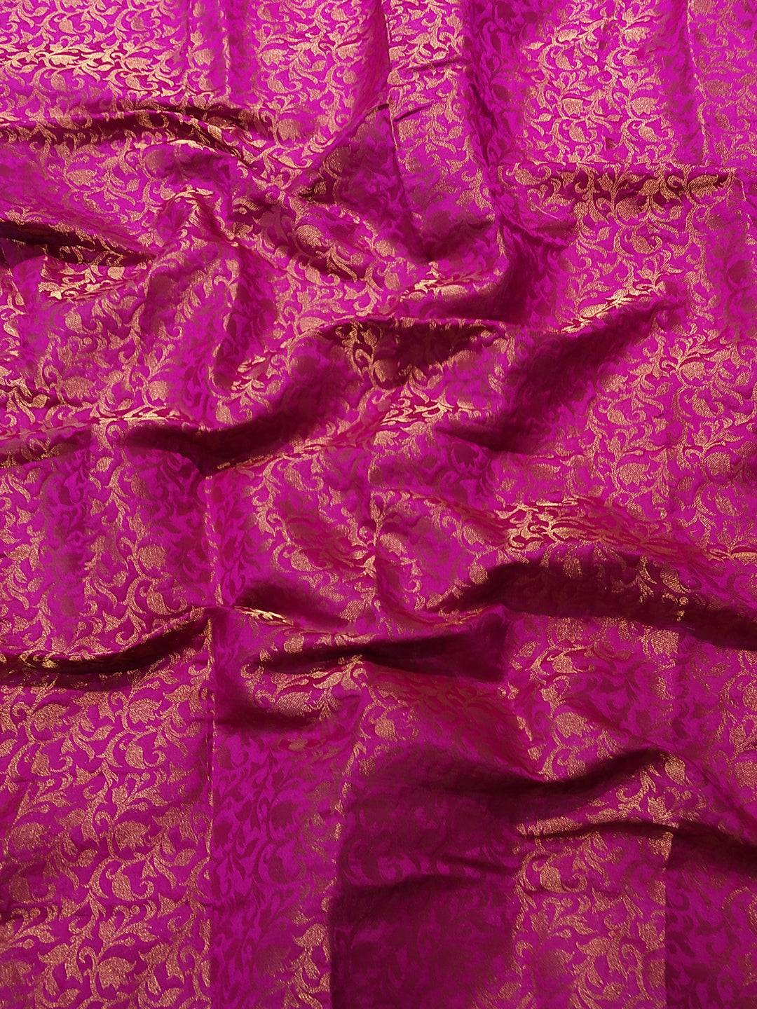 Stylish Kanjivaram Silk Saree With Broced Zari Blouse