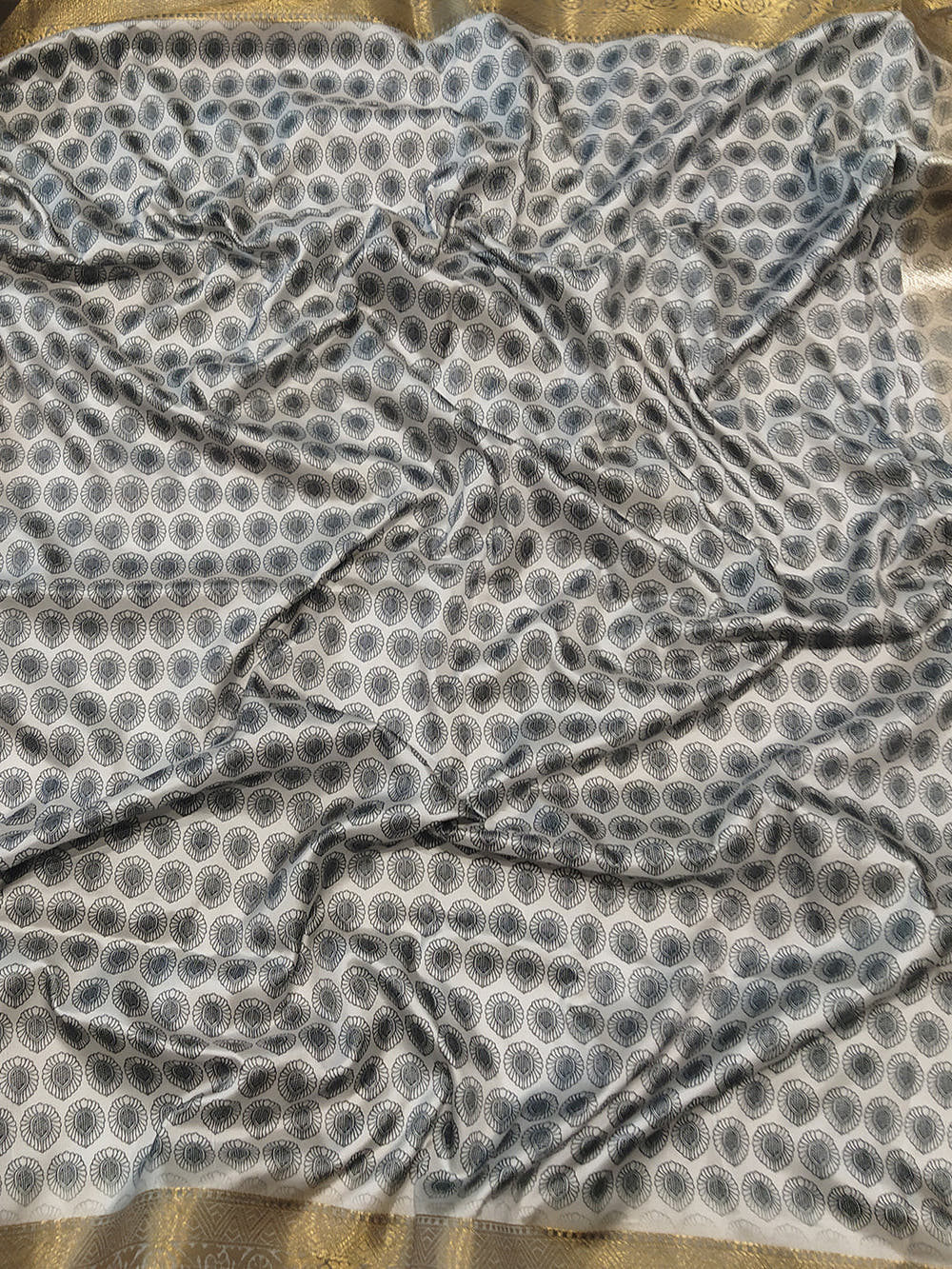 Stunning Kalamkari and Block Print Work Saree