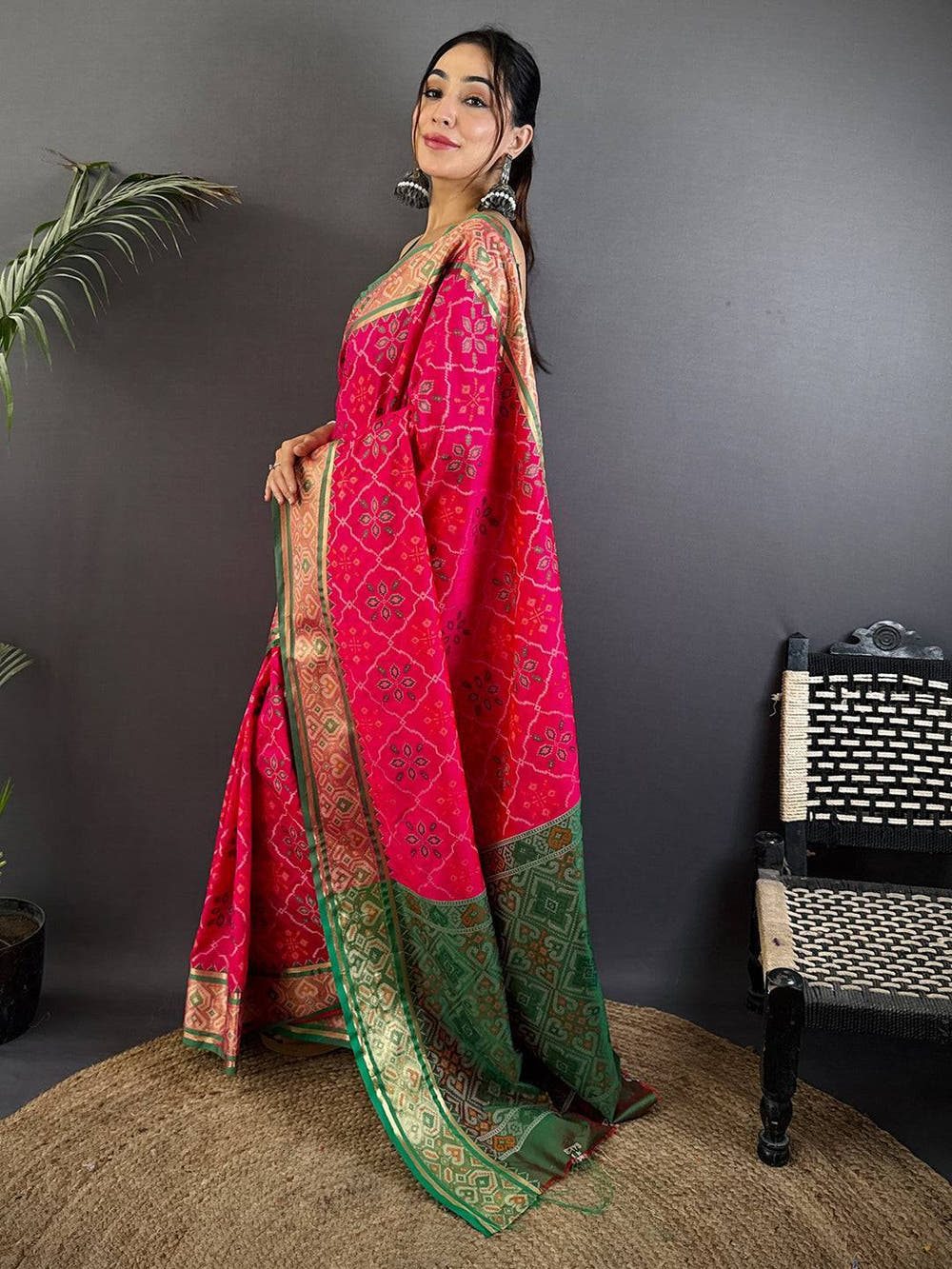 Majestic Pochampally Patola Silk Saree