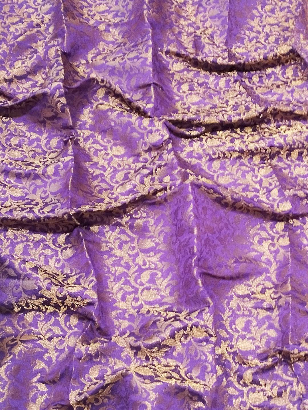 Bollywood Kanjivaram Silk Saree With Broced Zari Blouse