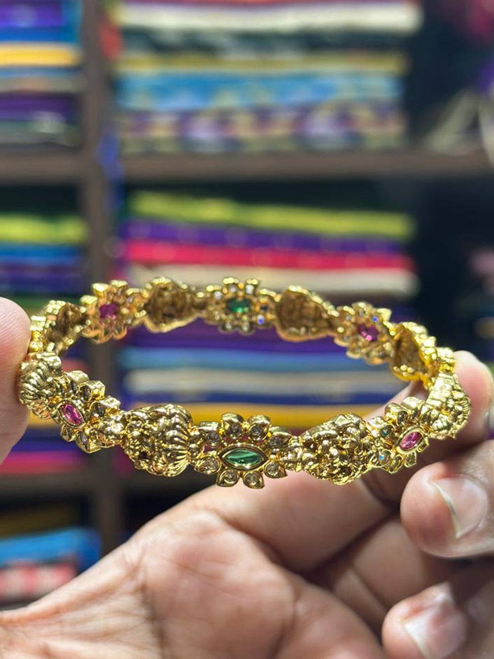 Antique  Gold  Heritage  Bangle
