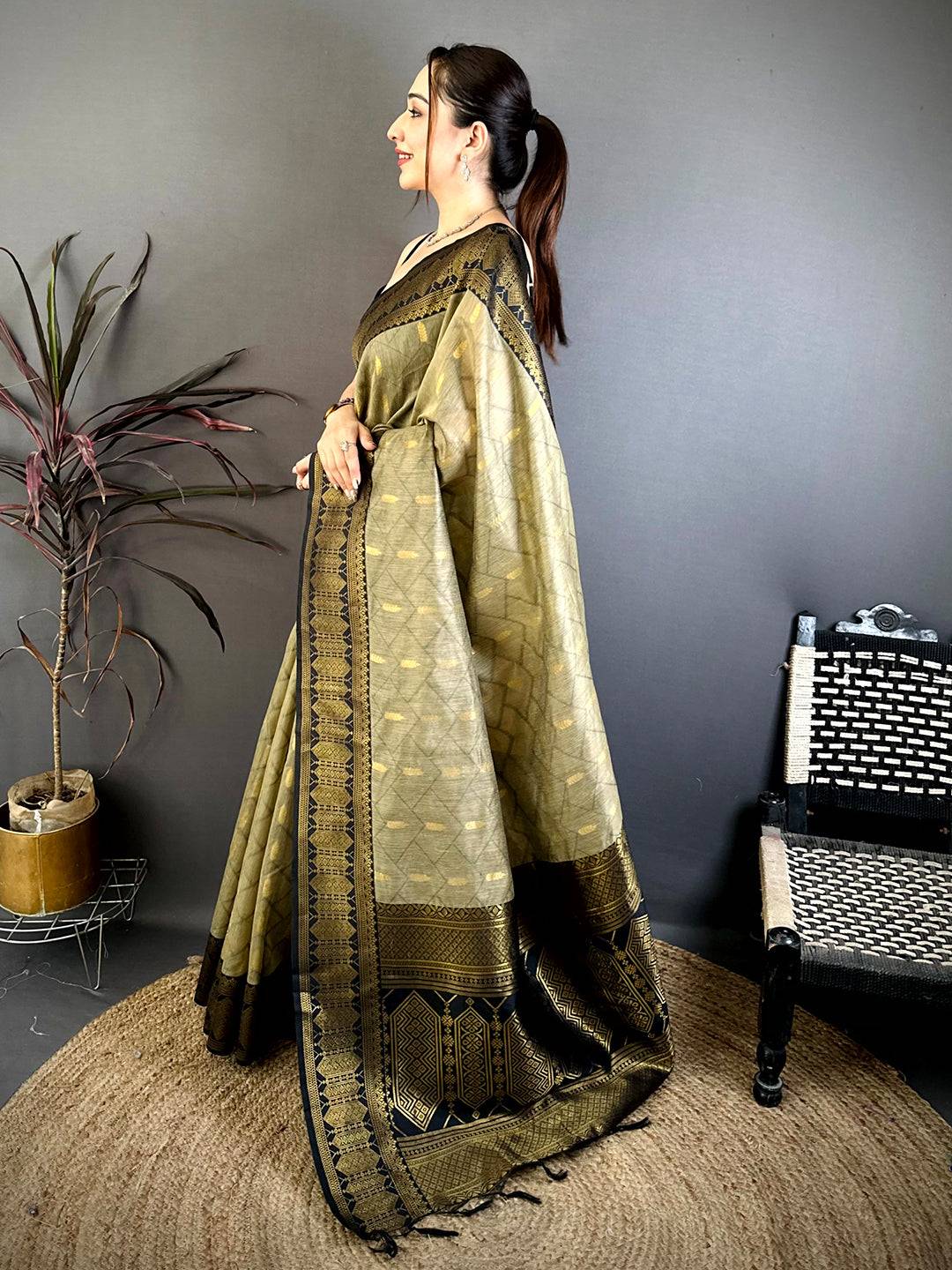 Stylish Banarasi Katan Silk Zari Saree