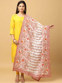 Ivory Rose Paisley Light Pashmina Dupatta
