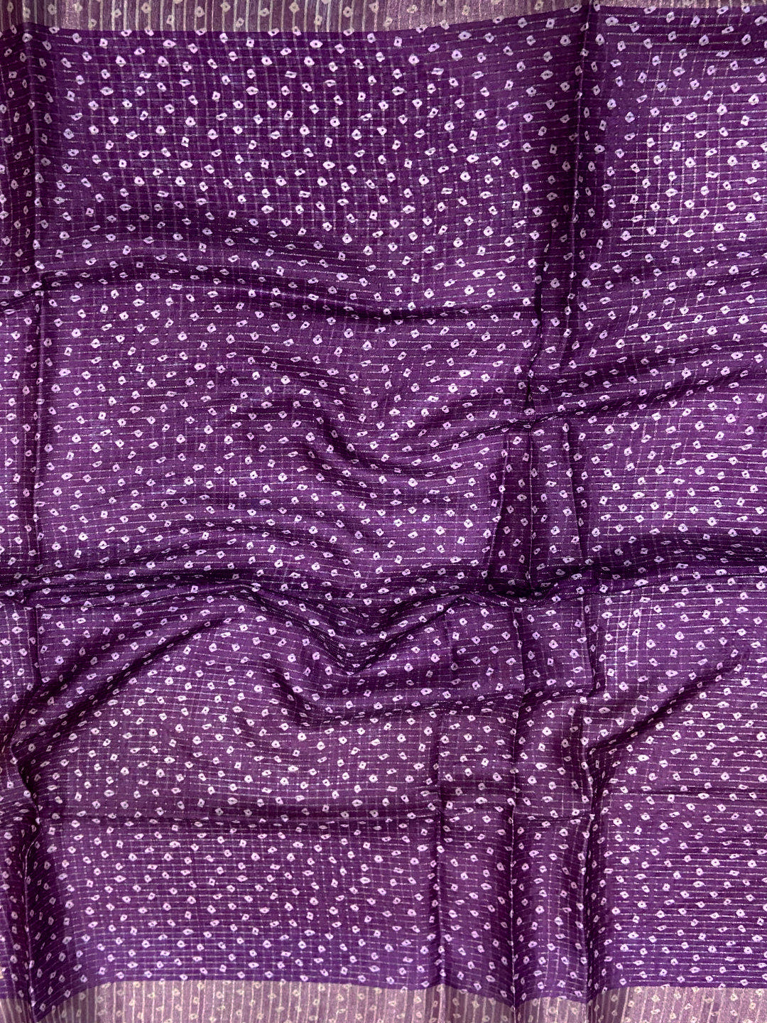 Artful Silk Blend Bandhani Print Saree