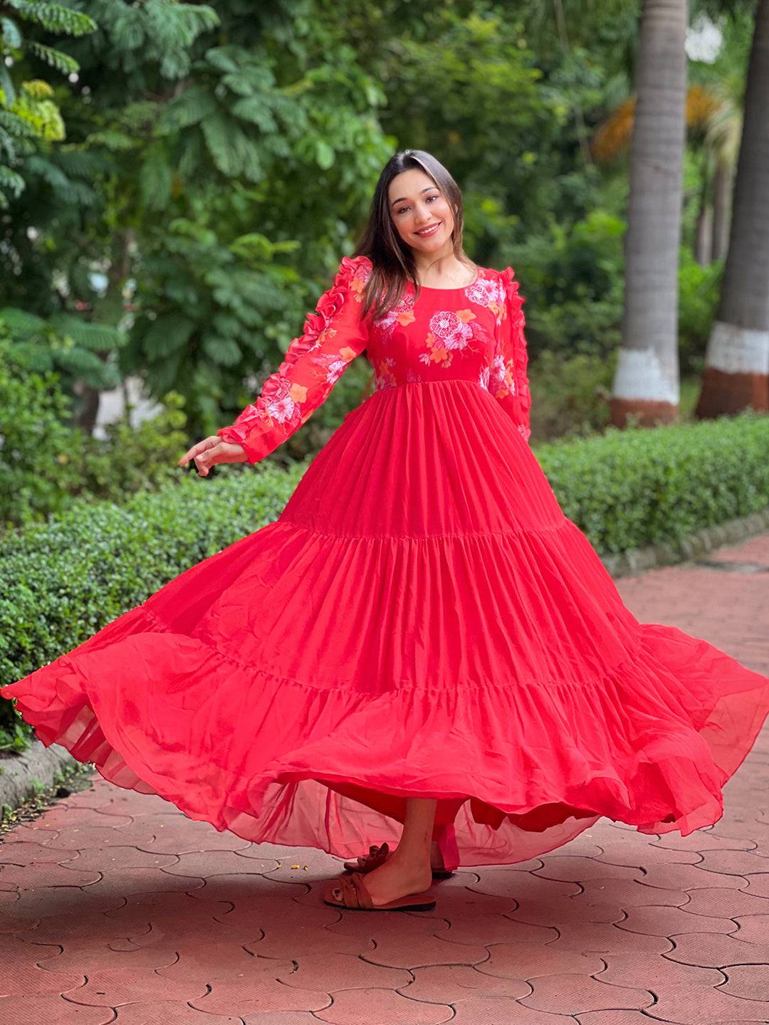 Radiant Ruby Dress